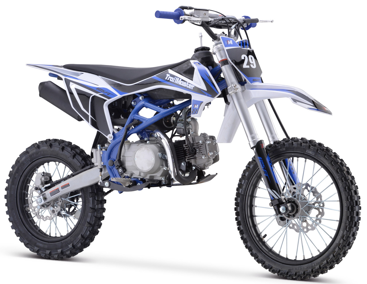 TrailMaster TM29 125cc Dirt Bike, Large Frame, 4-Speed Manual